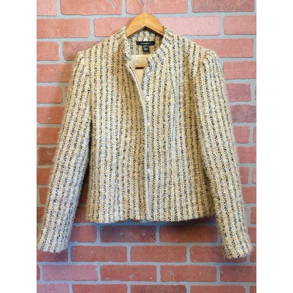Louben Jackets & Blazers - Louben Alpaca Wool Mohair Cotton Tweed Blazer Jacket Size 6
